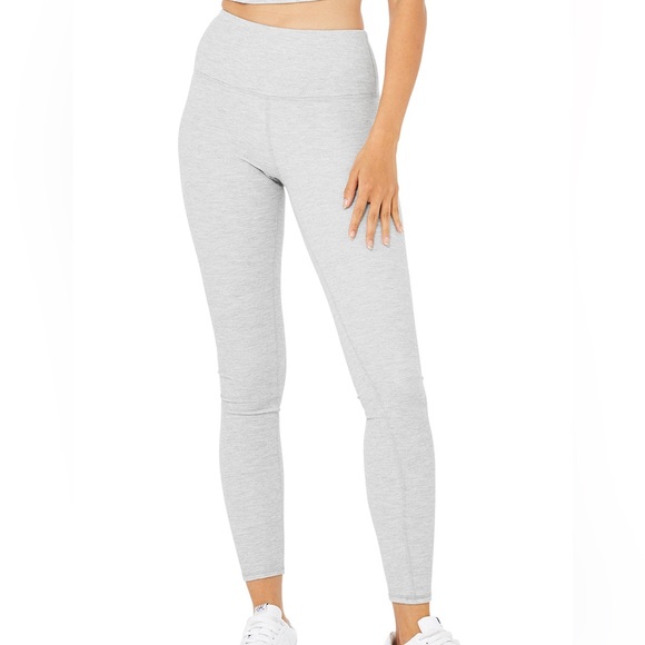 Alo High-Waist Micro Waffle Low-Key Legging - Picture 4 of 6